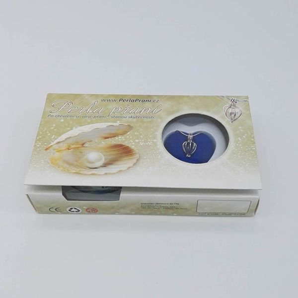 Festive Birthday Gift Love Wish Pearl Kit Heart Cage Pendant with 17 " Chain Necklace Love Lovers