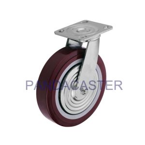 Buy cheap 8 Inch Heavy Duty Caster Wheels , Polyurethane Swivel Casters from wholesalers