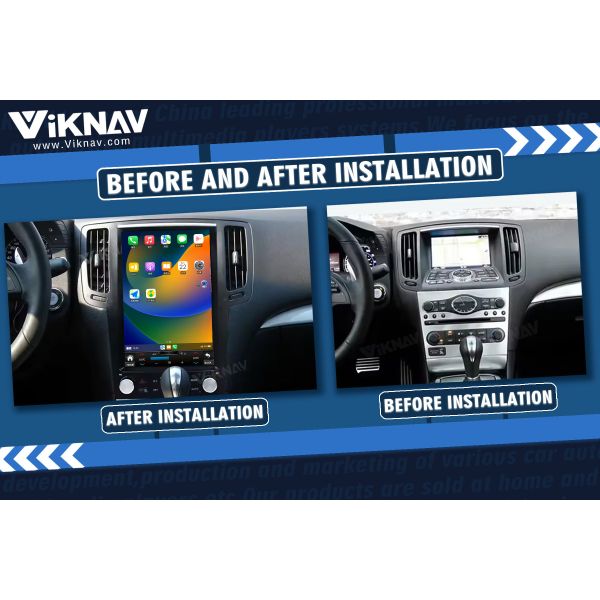 2004-2013 G25 G37 Infiniti Head Unit Car Aftermarket Stereo System 12.1 Inch