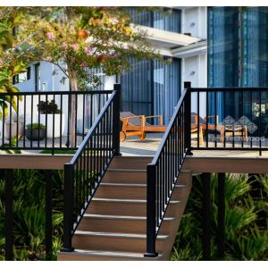 Premium Glass Metal Railing Stainless Glass Handrail Abrasion Resistance