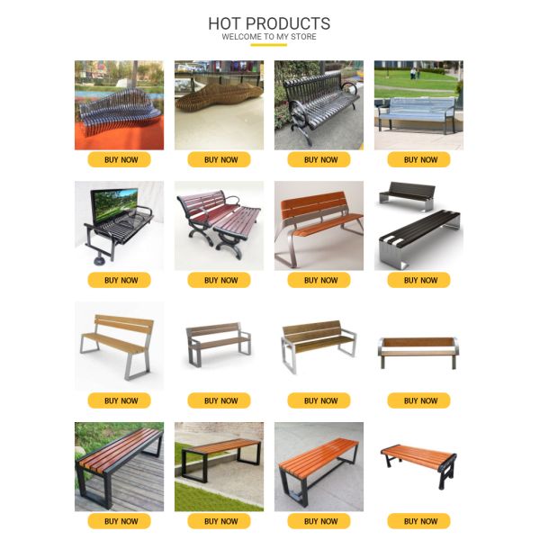 Antioxidation Street 207cm All Steel Garden Benches