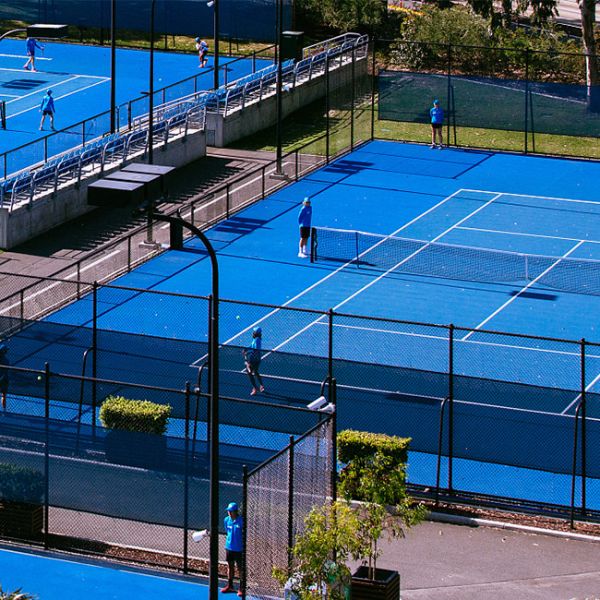 Moisture Proof PU Acrylic Tennis Court Athletic Track 2mm Thickness