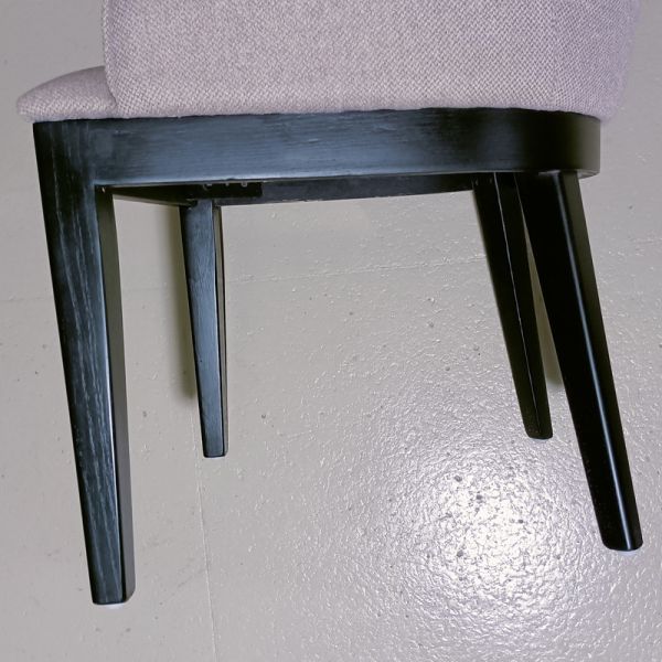 Modern Ash Wood Dining Table And Chairs , Solid Wood Dining Chair Leather