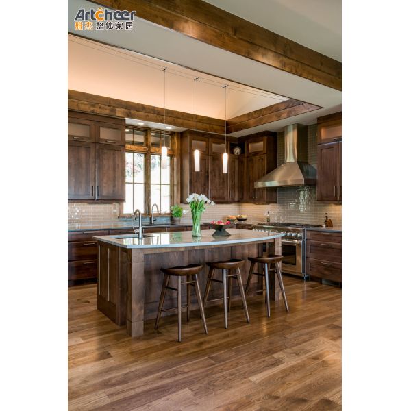 Modern Stylish Antique Wooden Kitchen Cabinet Shaker Design for Traditional Kitchens