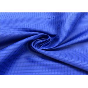 100% Polyester Anti Static Lining Fabric Lattice Pattern With High Color
