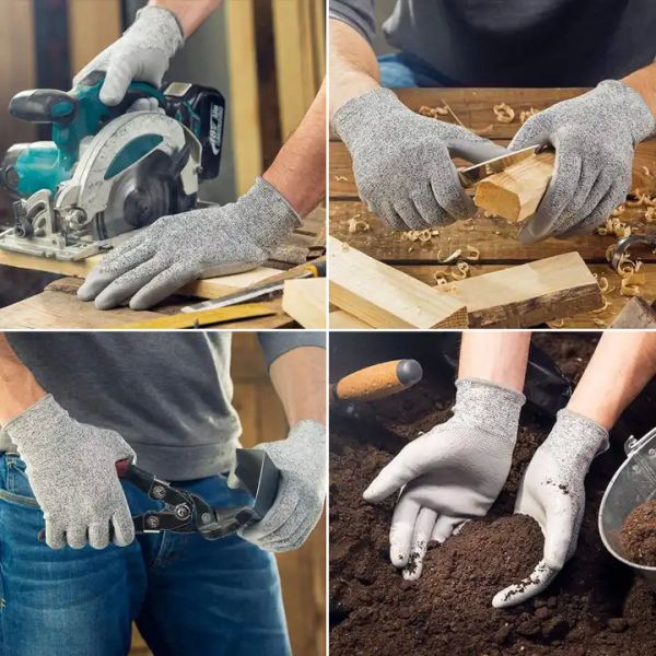 Wear Resistant Road Safety Products Polyester Nitrile Coated Glove