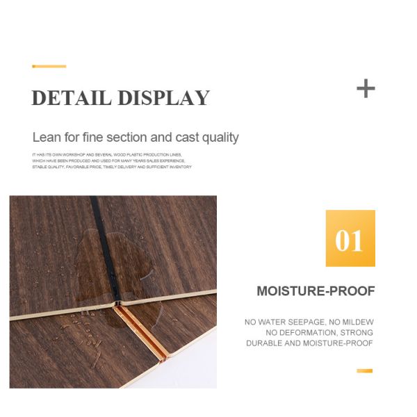 Carbon Crystal Bamboo Charcoal Wood Veneer Wood Grain Wall Panels Mould Proof