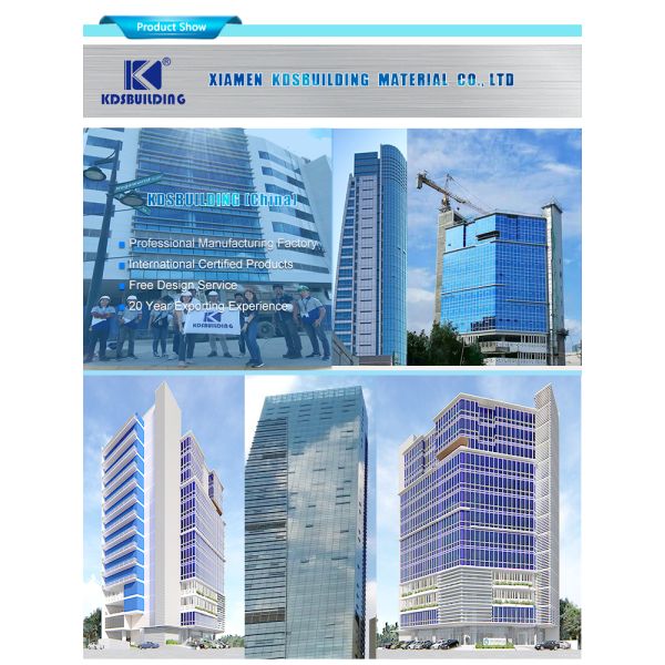 Skyscraper Glass Expose Frame Aluminum Curtain Wall, Structure Glass Curtain Wall With Aluminum