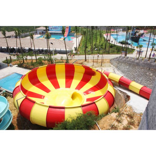 Aqua Park Equipment Space Bowl Water Slide With High Capacity 720 Riders / h