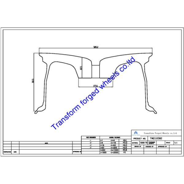 TM2110502 21X10.5 inches forged wheels monoblock wheels blanks Dimple style barrel and rims