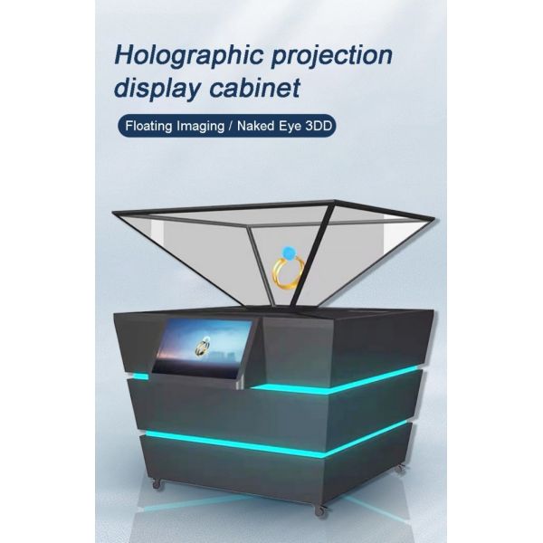 180-Degree Holographic Display Cabinet Manufacturer Museum-Grade Floating Projection Display Cabinet