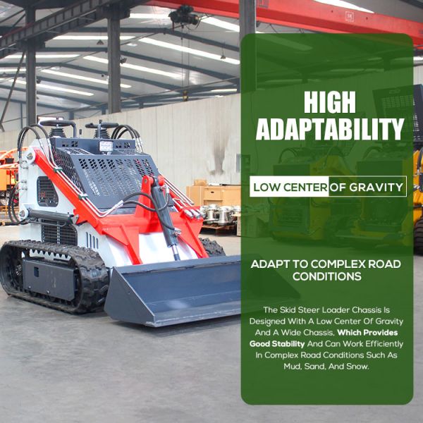 High Working Condition Skid Steer Loader Small Wheel Loader Mini Skid Steer 430kg Mini Skid Steer Loader Hot Sale