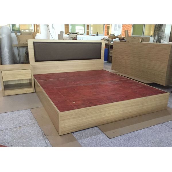 Melamine Laminated Hotel Contract Furniture Panel Wood Style Custom Sizes