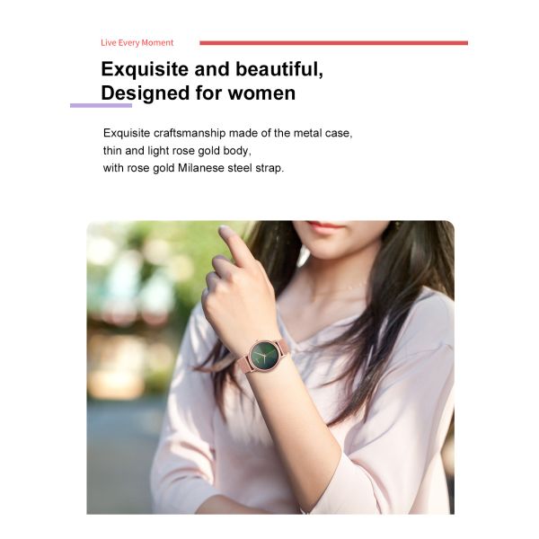 DT66 Smart Watch Women 1.09-Inch Full Heart Rate ECG Smartwatch 2020 Fitness Tracker Sport Watch Waterproof For IOS Xia