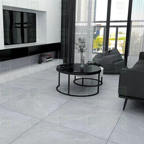 New Style Living Room Tile For Floor 60x60 , Non Slip Matte Porcelain Rustic Floor Tiles