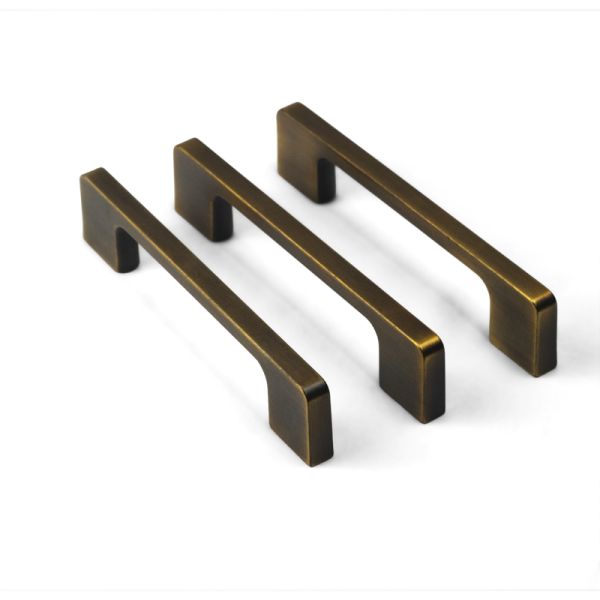 96mm Zinc Alloy Square T Bar Silver Door Handles For Cabinet Kitchen
