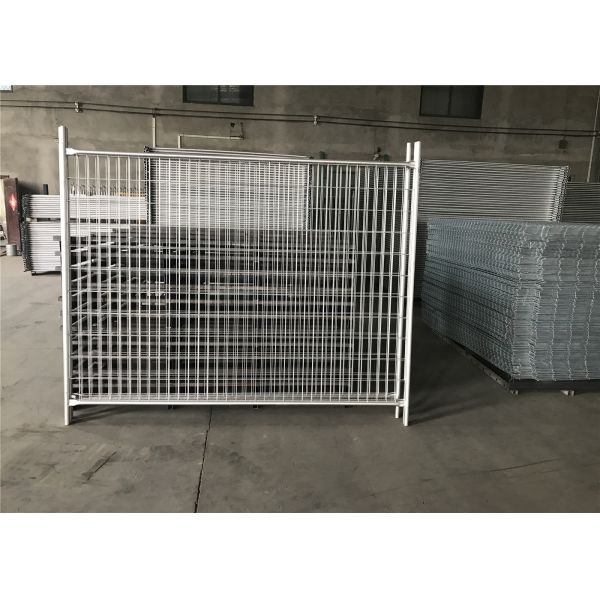 Customized Galvanized Temporary Fence Chain Link Fence Panels 6 X10 For Crowd Control