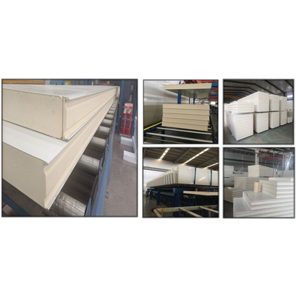 Polyurethane PU Sandwich Wall Panel Roof PPGI Sandwich Panels For Industrial Buildings