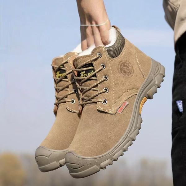 Winter Insulated Steel Toe Work Shoes Anti Slip Wear Resistant Safety Footwear