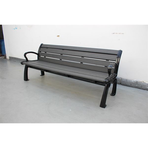 Waterproof Plastic Wooden Bench , Anti Rust Durable Wooden Garden Bench Seat