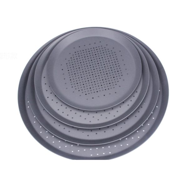 6.5~ 16 Inch Aluminum Pizza Pan Non Stick Round 1.6mm Thick Free Samples