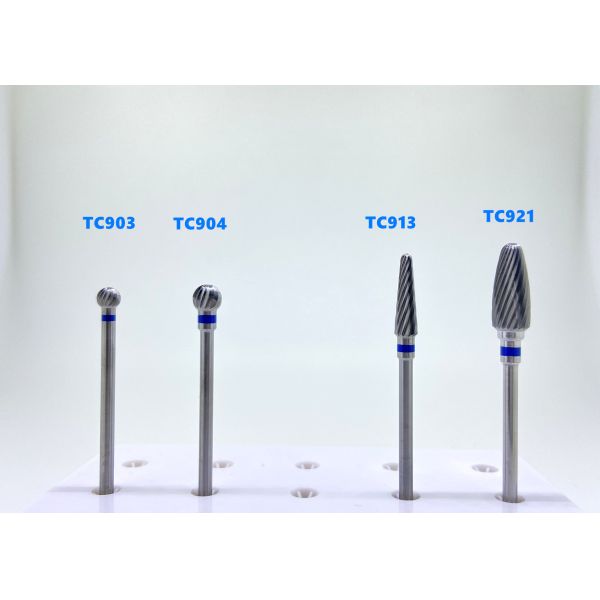 Uncoated Dental Diamond Burs HP Shank Tungsten Carbide Cutter Standard Medium