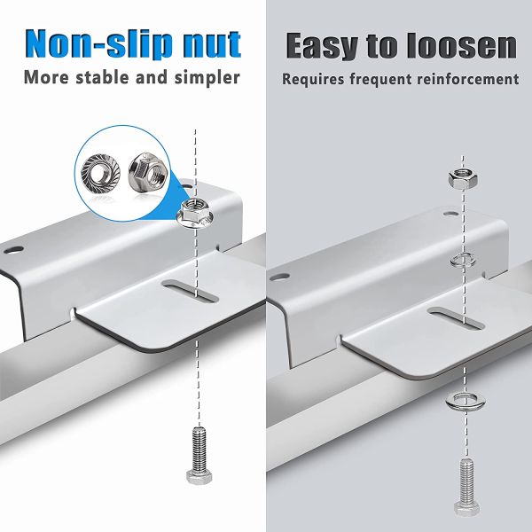 Easy Installation TALL Z Bracket Solar Panel Brackets for Corrosion Free Support