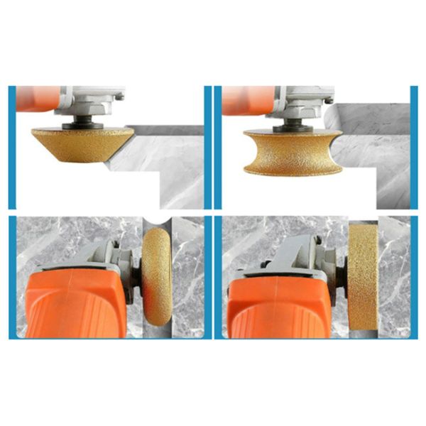 Hole Dia 20mm Ceramic Grinding Diamond Profile Wheels Vacuum Brazed