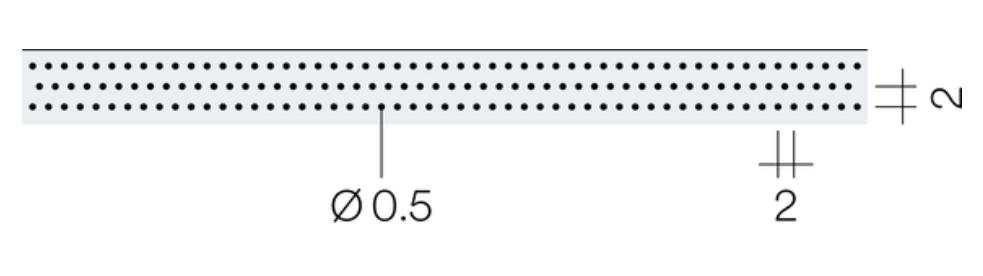 2/2/0.5mm Oak Veneer Micro Perforated Acoustic Wall Panel Timber Sound Absorption Board