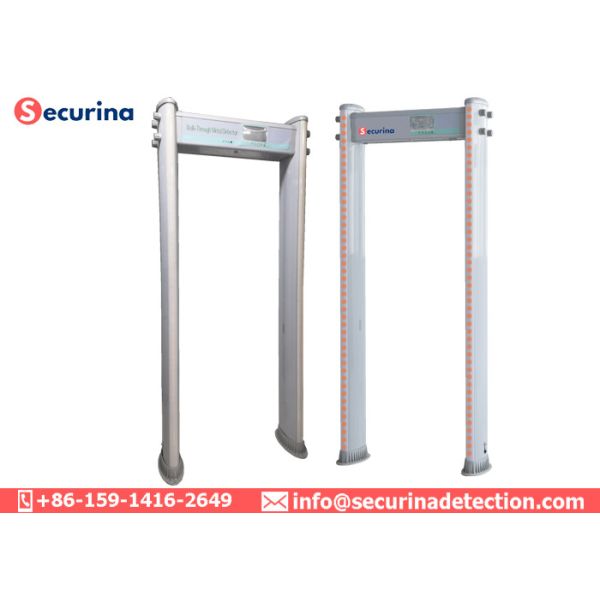Multi Detecting Zones Pass Through Metal Detector 100 Frequency With 2 LED Light Bars