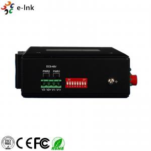 China Industrial 1 - 4Ch  Fiber Ethernet Converter , Single Mode RS232 / RS22 / RS485 on sale