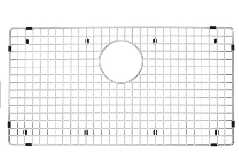 Stainless Steel Bottom Grid Kitchen Sink Accessories With Center Drain Hole