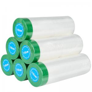 Cheap Industrial Pre Taped Masking Film Auto Painting For Decorators wholesale