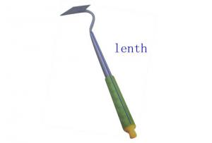 China lenth pickaxes digging tools Floral Garden hand tool green Plastic handle steel flowers on sale