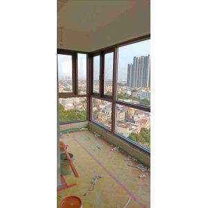 Glass Thickness 4mm-12mm Aluminum Casement Windows Anodized / Powder Coated /