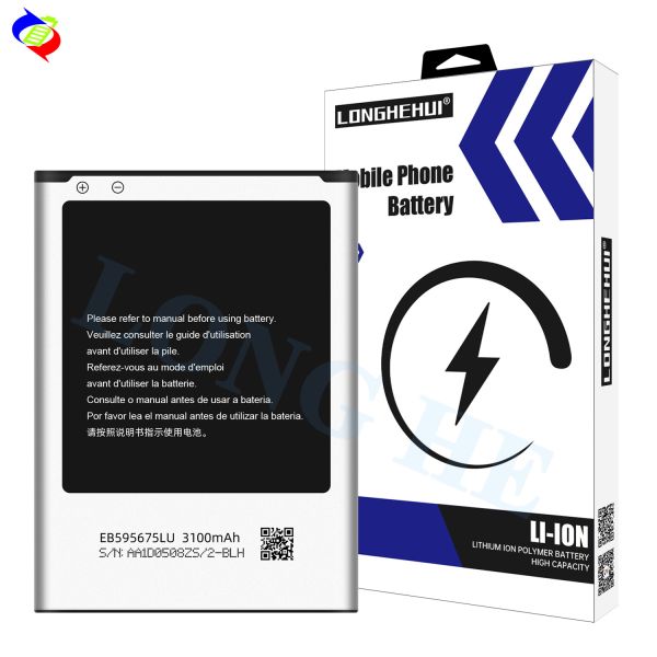 3100mAh EB595675LU Mobile Phone Battery for samsung Note2 G800F N7100 N7102 N719 N7108 N7108D