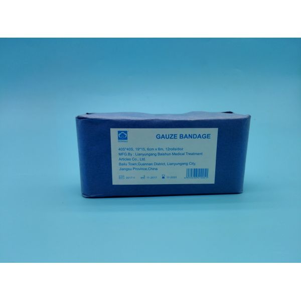 Adult Absorbent Medical Wound Dressing Cotton Sterilized Colored Gauze Bandage