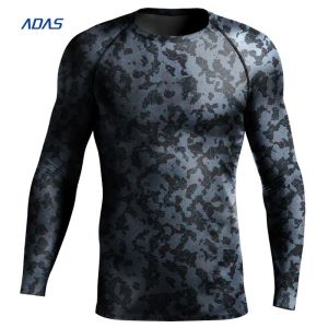 Cheap Custom Fight Compression Mens Rash Guard Shirts Embroidery Breathable wholesale