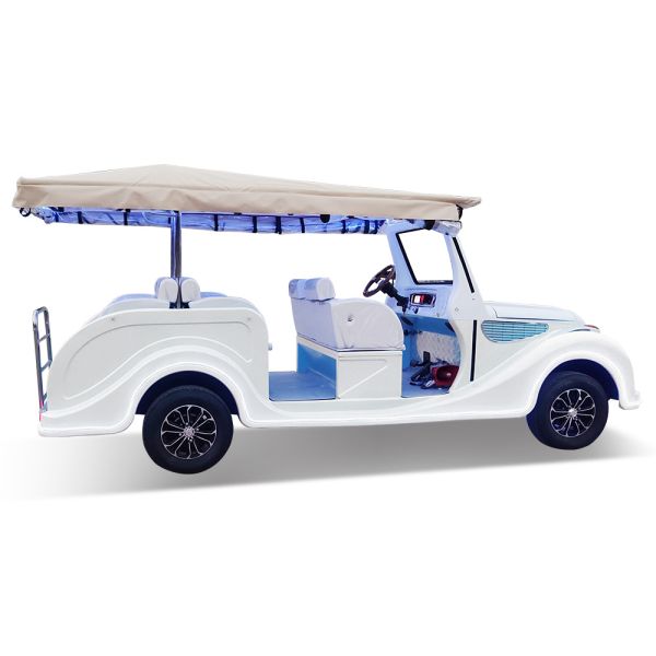 11 Seater Electric Classic Car Travel Retro Sightseeing Car With Awning For Adults
