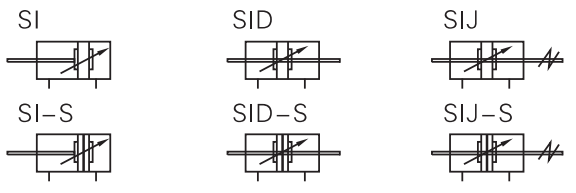Airtac Type SI32X50 Air Cylinders Pneumatic 32mm Bore 50mm Stroke