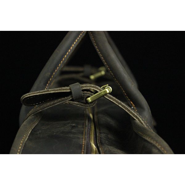 Real Leather Duffel Bags Crazy Horse Leather Luggage Bag for Travel LB02