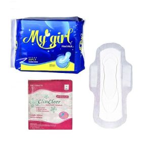 China Breathable Backsheet Organic Cotton Sanitary Pads Double Wings on sale