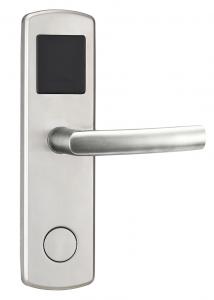 Cheap Hotel Electronic Door Lock Satin Stainless Steel Handleset with Card / Key Open wholesale