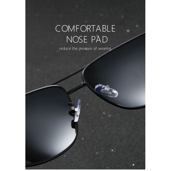 Driving Metal Frame Polarized Sunglasses 152MM UV400 Protection