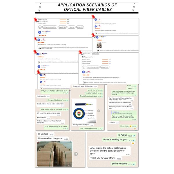 Number of Conductors ≥ 10 FTTH 2 Core Fiber Optic Drop Cable 1km GJYXCH with Custom Length