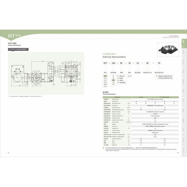 Large Aperture Hollow Rotating Platform 8000N 67dB