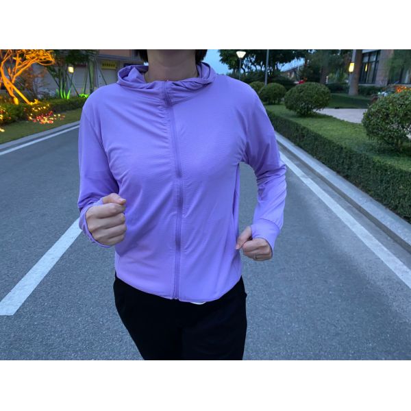Casual 88% Polyester 4 Way Spandex Ladies Active Jacket For Autumn