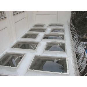 Heat Formed Pyramid / Dome Skylight Roofing 100 % Polycarbonate Material