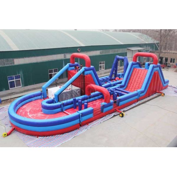 U - Shape Giant Inflatable Outdoor Games , Rugged Warrior Challenge 180 Degree
