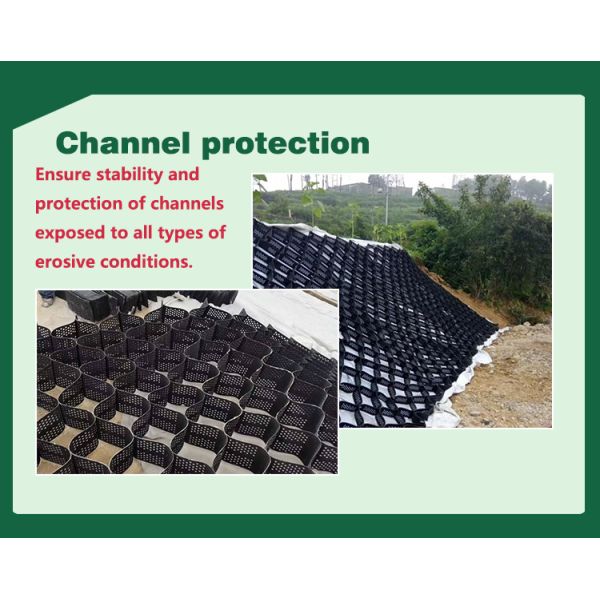 Textured Plastic HDPE Geocell Cellweb Cellular Confinement System For Road Construction